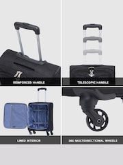 Flight Knight 55x40x20cm Ryanair Priority Soft Case Cabin Carry On Suitcase Hand Black Luggage - Image 7 of 7