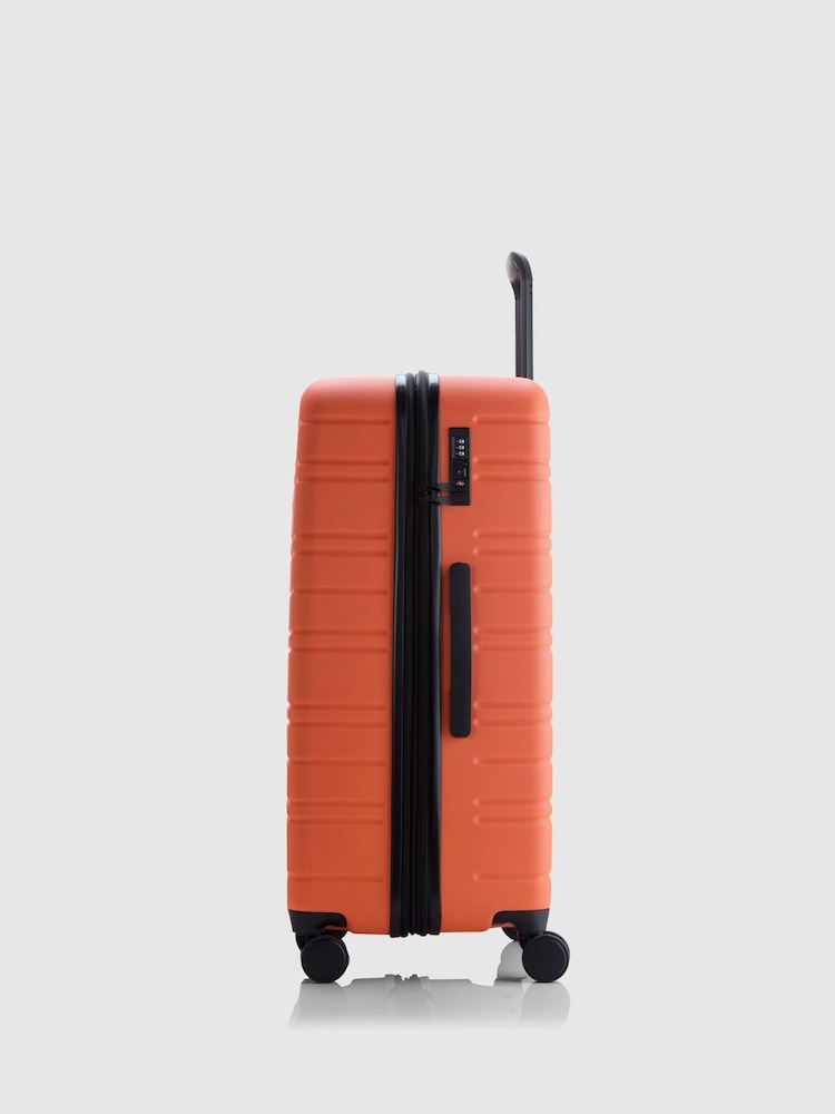 Nere Stori Light Orange Suitcase - Image 2 of 8 Nere Stori Light Orange Suitcase - Image 2 of 8