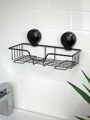 Cesta retangular de parede Showerdrape Suctionloc - Imagem 1 de 4