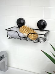 Cesta retangular de parede Showerdrape Suctionloc - Imagem 2 de 4