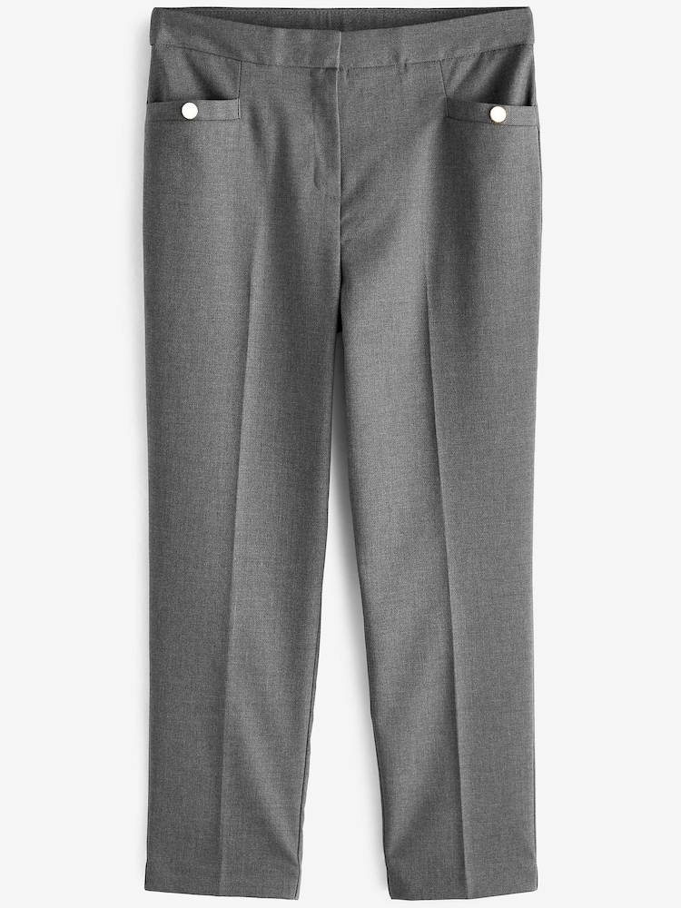 Grey Tailored Slim Trousers - Image 1 of 6