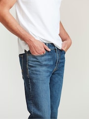 FatFace Blue Mid Wash Denim Slim Jeans - Image 3 of 4