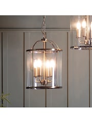 Gallery Home Silver 4 Light York Pendant Ceiling Light - Image 1 of 5