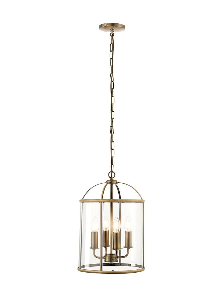 Gallery Home Silver 4 Light York Pendant Ceiling Light - Image 3 of 3