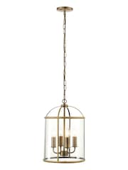 Gallery Home Silver 4 Light York Pendant Ceiling Light - Image 4 of 5