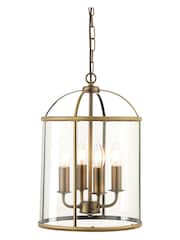 Gallery Home Silver 4 Light York Pendant Ceiling Light - Image 5 of 5