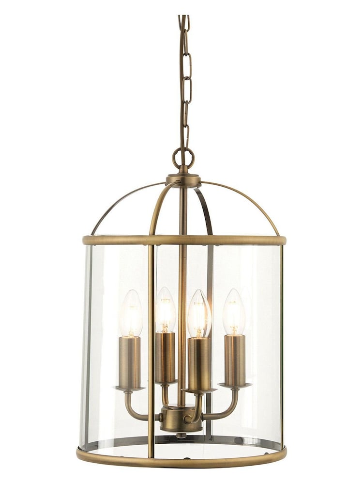 Gallery Home Silver 4 Light York Pendant Ceiling Light - Image 5 of 5