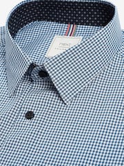 Navy Blue Check Motionflex Shirt - Image 1 of 7