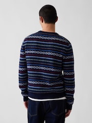 Blue Fair Isle - Gap Cashsoft Rundhalspullover - Bild 2 von 4
