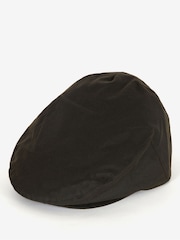 ירוק זית - ®Barbour כובע מצחייה שטוח בציפוי שעווה, %100 כותנה - Image 1 of 5