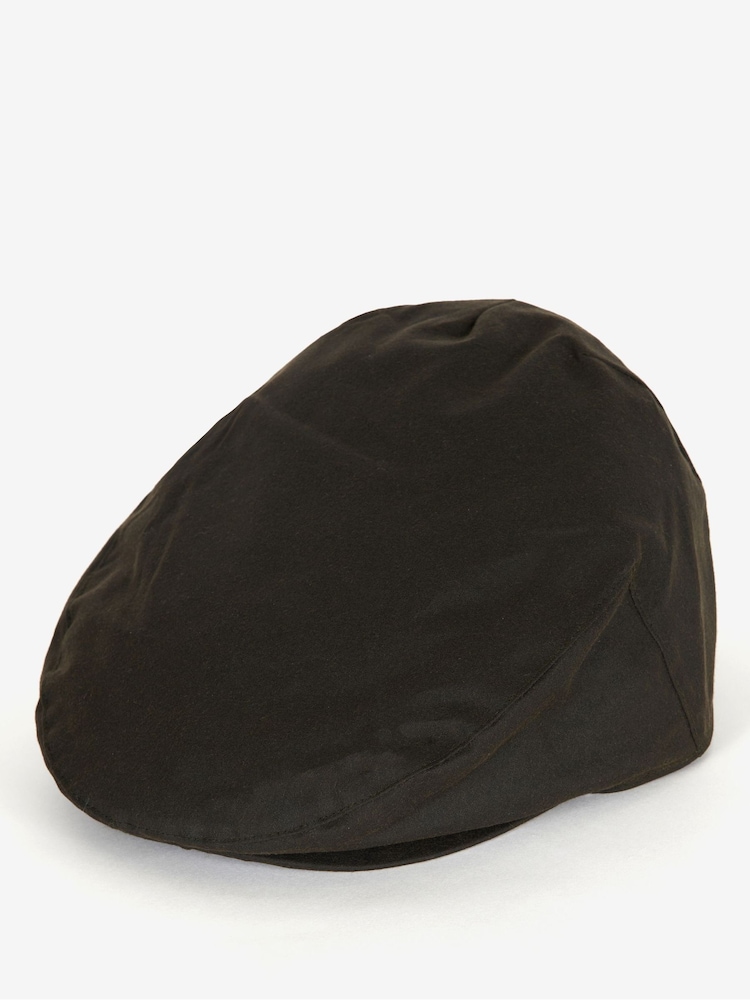 ירוק זית - ®Barbour כובע מצחייה שטוח בציפוי שעווה, %100 כותנה - Image 1 of 5