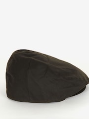 ירוק זית - ®Barbour כובע מצחייה שטוח בציפוי שעווה, %100 כותנה - Image 2 of 5