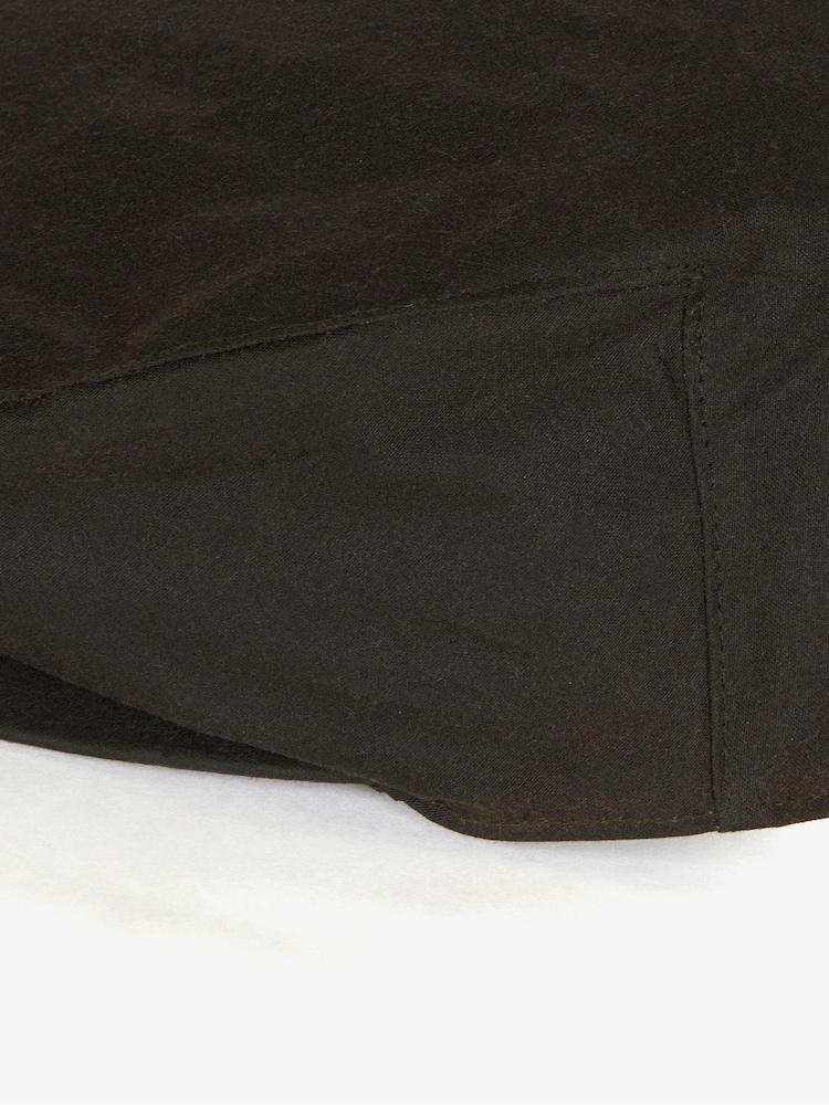 ירוק זית - ®Barbour כובע מצחייה שטוח בציפוי שעווה, %100 כותנה - Image 4 of 5