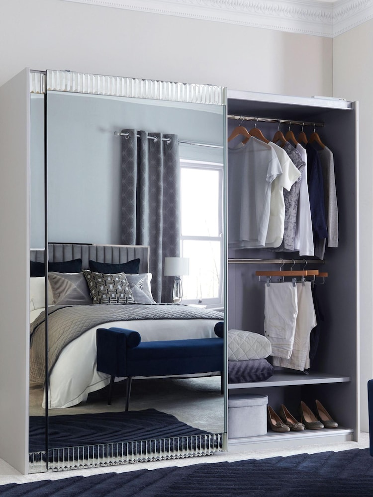 Mirror Collection Luxe Deco Glass 2m Sliding Wardrobe - Image 1 of 5
