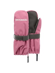 Didriksons Pink Biggles Waterproof Kids Zip Mittens Gloves - Image 1 of 1