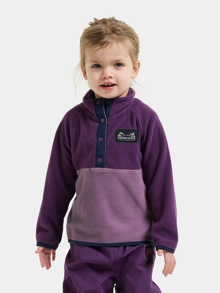 Didriksons Purple Monte Half Button Fleece - Image 1 of 5 Didriksons Purple Monte Half Button Fleece - Image 1 of 5