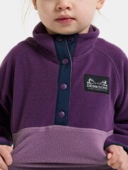 Didriksons Purple Monte Half Button Fleece - Image 4 of 5