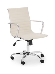 Julian Bowen Ivory Gio Faux Leather Office Chair - Image 2 of 2