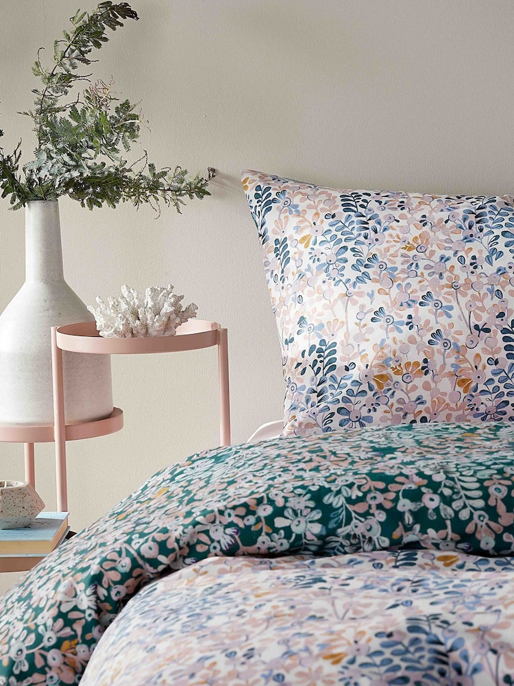 Vantona Blue Ditsy Floral Duvet Cover and Pillowcase Set - Image 2 of 4