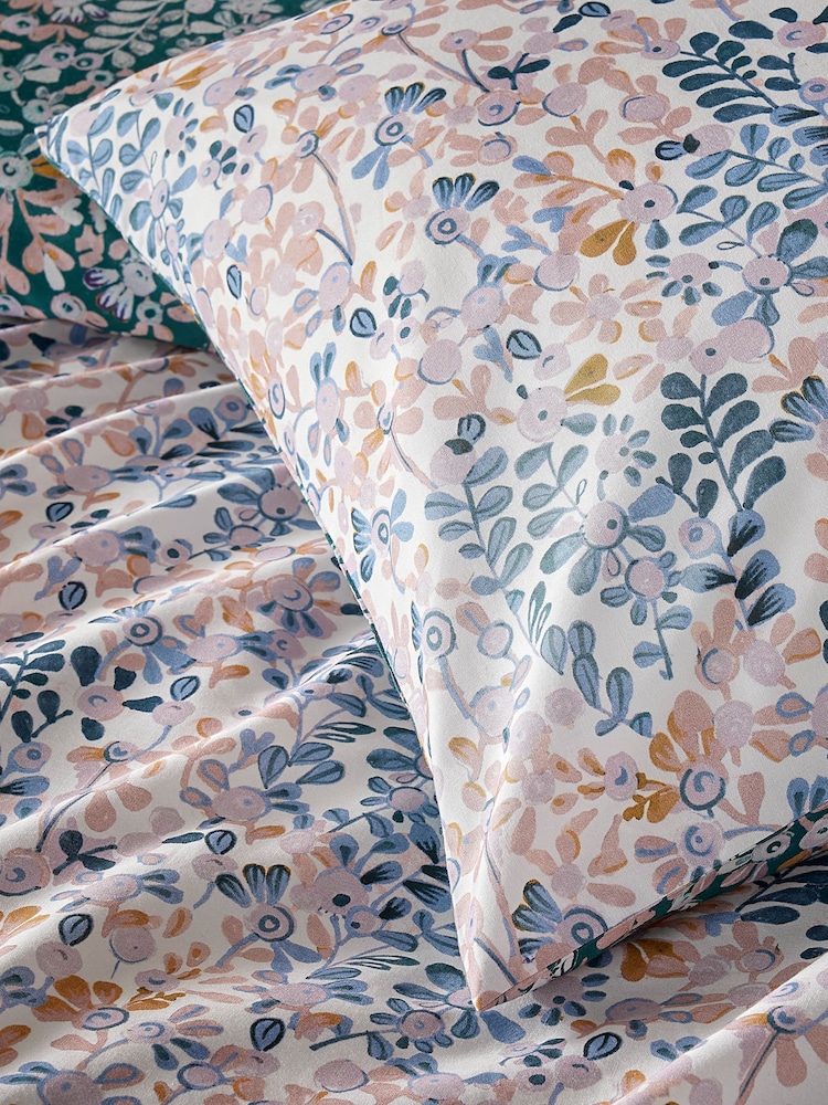 Vantona Blue Ditsy Floral Duvet Cover and Pillowcase Set - Image 4 of 4