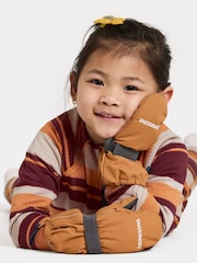 Didriksons Brown Biggles Waterproof Zip Mittens Gloves - Image 1 of 1