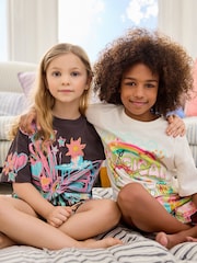 Graffiti Butterfly Short Pyjamas 2 Pack (3-16yrs) - Image 1 of 10