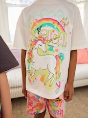 Graffiti Butterfly Short Pyjamas 2 Pack (3-16yrs) - Image 5 of 10