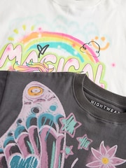 Graffiti Butterfly Short Pyjamas 2 Pack (3-16yrs) - Image 9 of 10