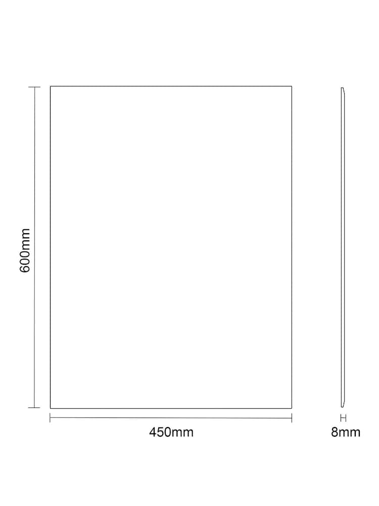 Showerdrape Fairmont Small Rectangular Bathroom Mirror - Image 4 of 4