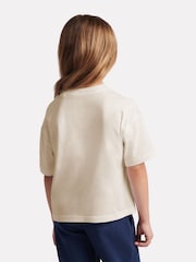 New Balance Cream Jersey Small Logo T-Shirt - Image 3 of 8
