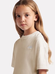 New Balance Cream Jersey Small Logo T-Shirt - Image 4 of 8
