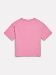 New Balance Rose Pink Jersey Small Logo T-Shirt - Image 2 of 3