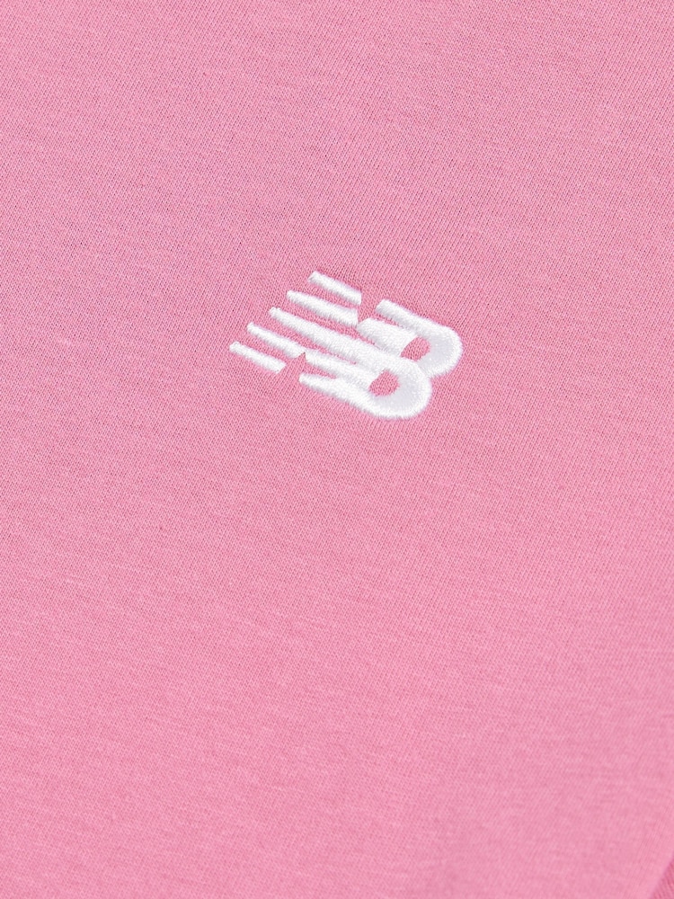 New Balance Rose Pink Jersey Small Logo T-Shirt - Image 3 of 3 New Balance Rose Pink Jersey Small Logo T-Shirt - Image 3 of 3