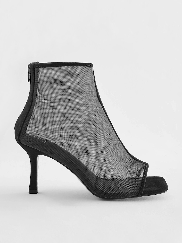 Black Forever Comfort® Sheer Mesh Shoe Boots - Image 2 of 5
