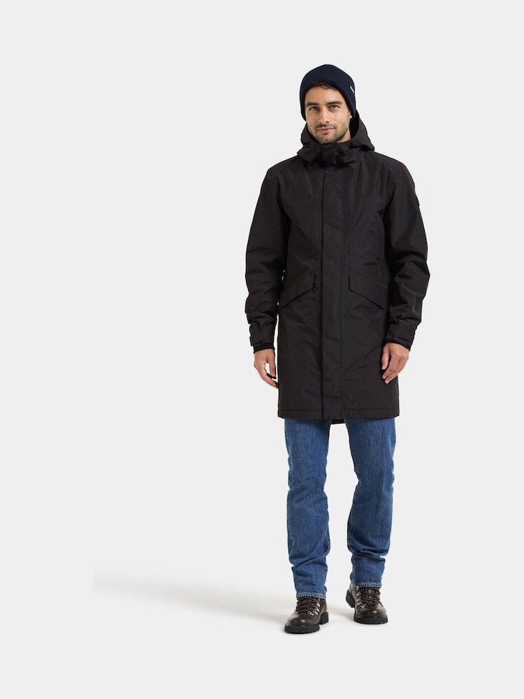 Didriksons Black Kenny Waterproof Coat - Image 1 of 6 Didriksons Black Kenny Waterproof Coat - Image 1 of 6