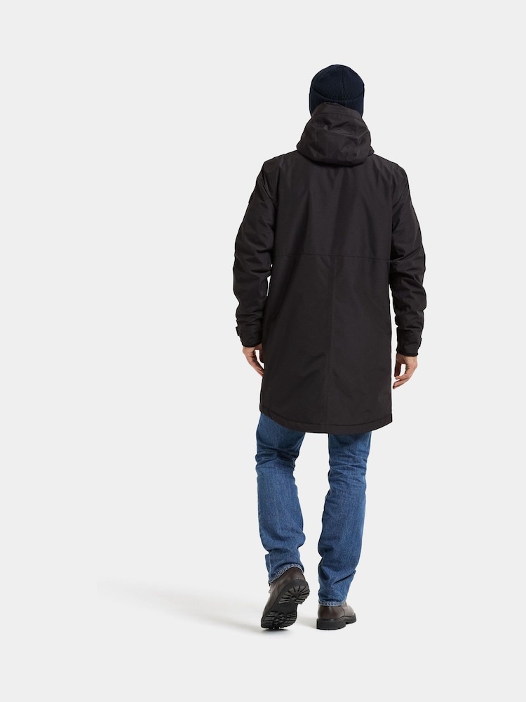 Didriksons Black Kenny Waterproof Coat - Image 2 of 6 Didriksons Black Kenny Waterproof Coat - Image 2 of 6