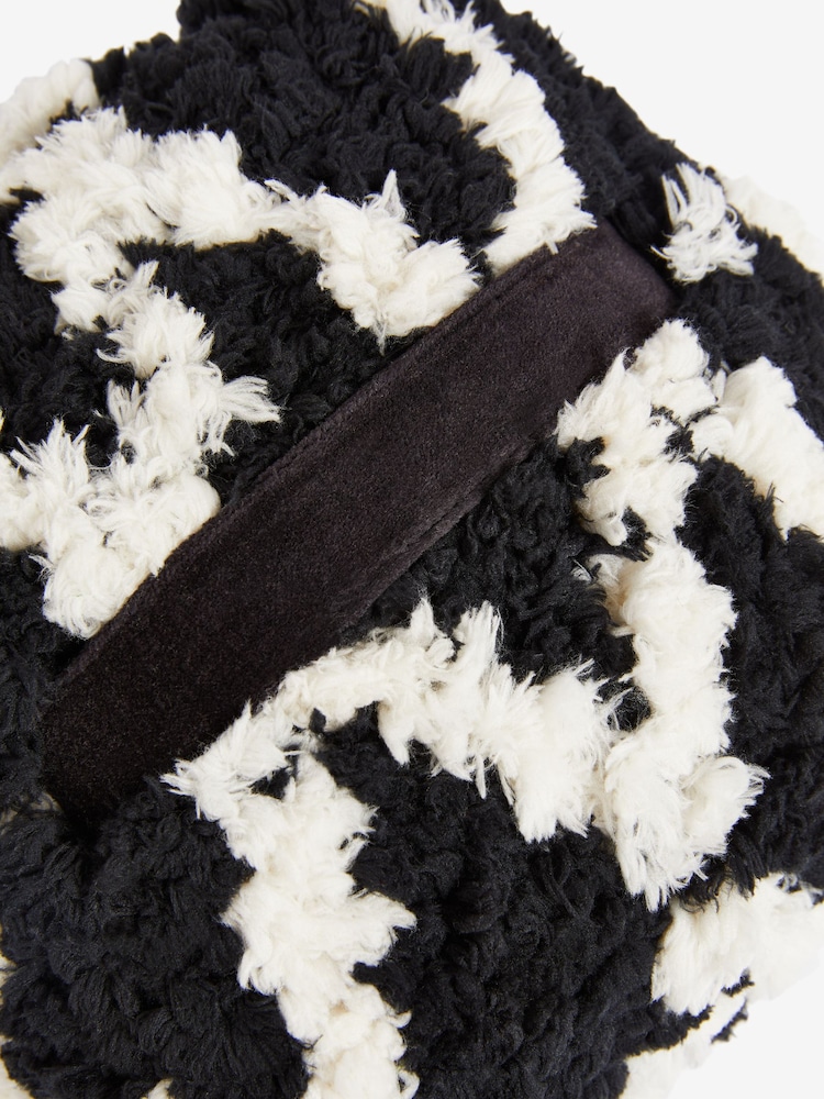 Black Geometric Berber Doorstop - Image 3 of 3