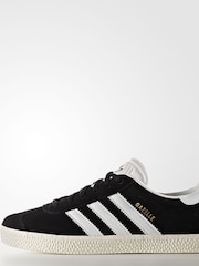 adidas Originals Black/White Junior Gazelle Trainers - Image 7 of 13