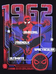 هودي بتصميم شخصية Marvel Spiderman بسحَّاب كامل بطبعة 1962 على الظهر - صورة 9 من 9