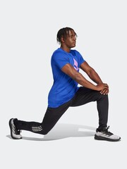 adidas Blue Run It T-Shirt - Image 8 of 14