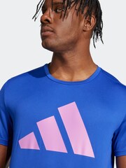 adidas Blue Run It T-Shirt - Image 9 of 14