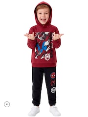 Character Red Marvel Spiderman Joggers and Hoodie Clothing Co ord Set - Image 3 of 9