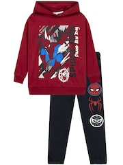 Character Red Marvel Spiderman Joggers and Hoodie Clothing Co ord Set - Image 5 of 9
