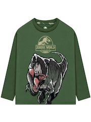 Lik Jurassic World Rebirth Tyrannosaurus Rex Pidžama sa dugim rukavom - Slika 2 od 11