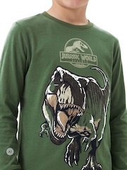 Lik Jurassic World Rebirth Tyrannosaurus Rex Pidžama sa dugim rukavom - Slika 8 od 11