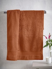 Orange Burnt Egyptian Cotton Towel - Image 2 of 6