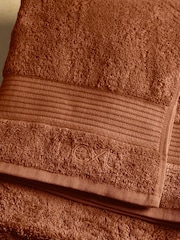 Orange Burnt Egyptian Cotton Towel - Image 3 of 6