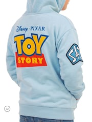 Character Blue Disney Toy Story Zip Through Hoodie With Back Print Logo - Image 7 of 11