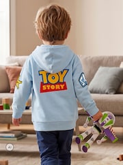Character Blue Disney Toy Story Zip Through Hoodie With Back Print Logo - Image 9 of 11