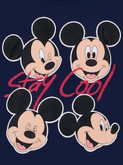 Character Blue Disney Mickey Mouse Zip Up Hoodie With Back Prints - Image 10 of 10
